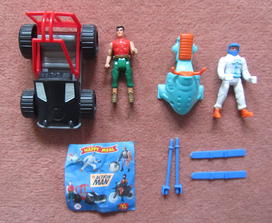 action man mcdonalds toys